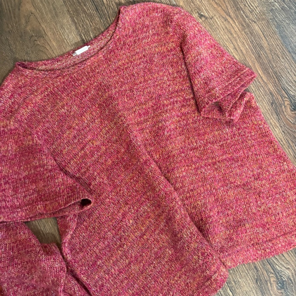 Vintage Blair boutique red cardigan and short sleeve set - Picture 3 of 4